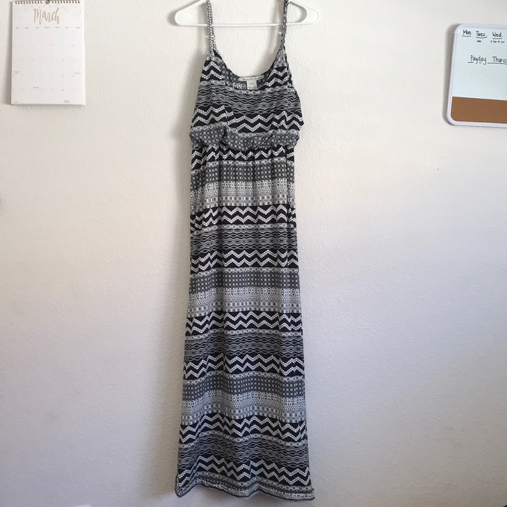 Black and White Maxi Dress